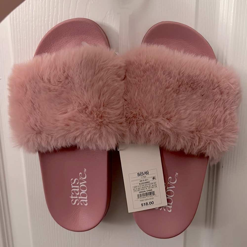 Furry Slide Slippers